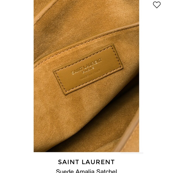 NWT SAINT LAURENT SUEDE BAG SATCHEL - Picture 6 of 14